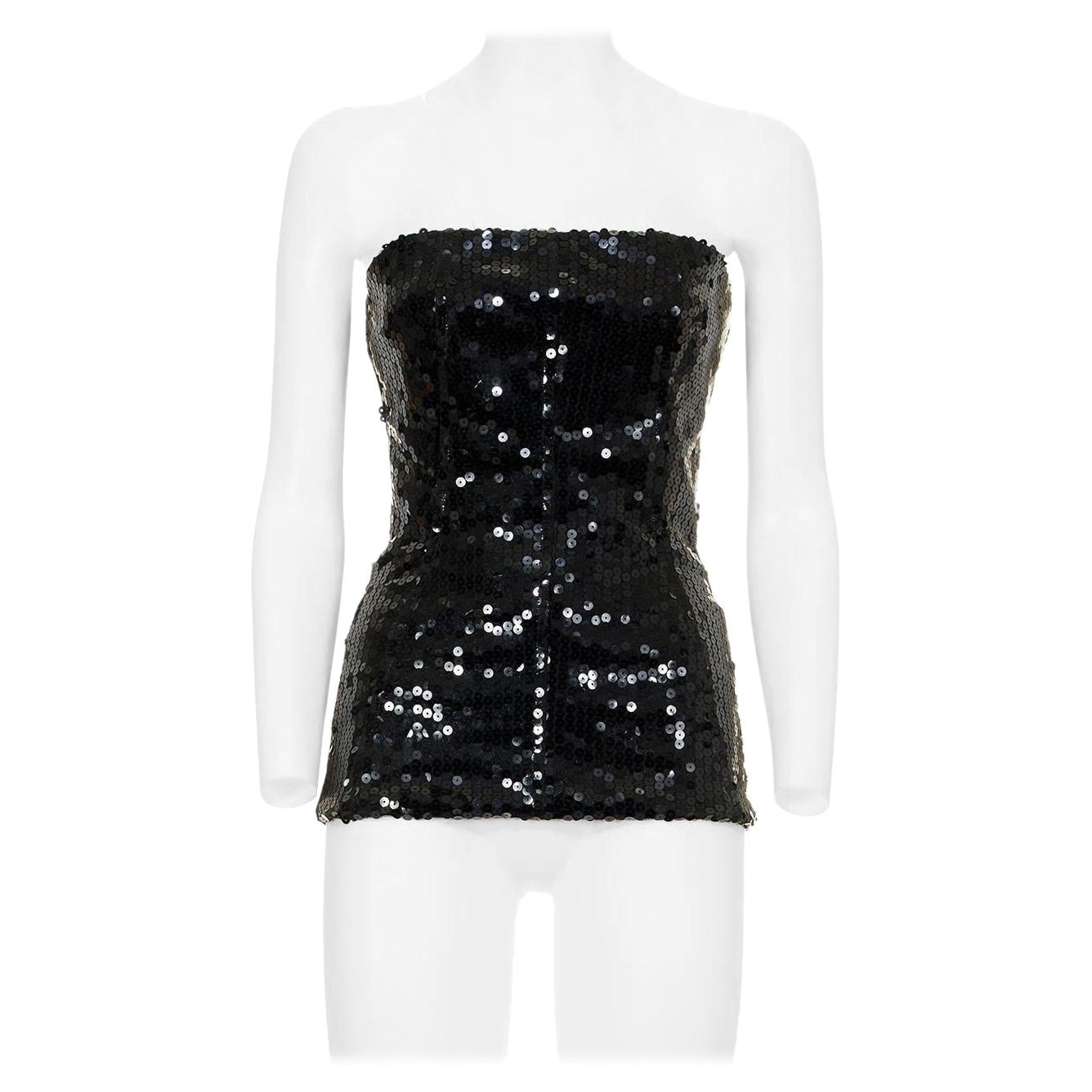 ALEXANDER MCQUEEN  FW 98 Sequins Bustier Top