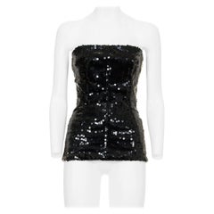 Vintage ALEXANDER MCQUEEN  FW 98 Sequins Bustier Top