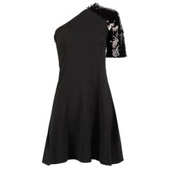 Roberto Cavalli justCavalli Black Sequin One Shoulder Dress Size S