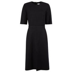 Used Victoria Beckham Victoria Victoria Beckham Navy Wool Midi-Length Dress Size M