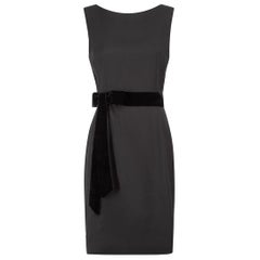 Dolce & Gabbana Black Wool Sleeveless Dress Size L