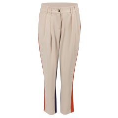 Pinko Colour Block Pleat Front Tapered Trousers Size XS