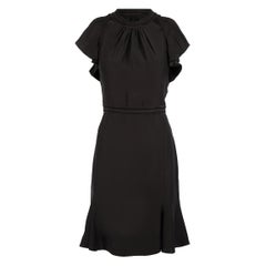 Altuzarra Black Silk Cut Out Detail Dress Size M