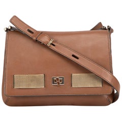 Anya Hindmarch Brown Leather Messenger Bag