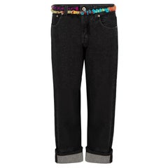 Loewe Black Embroidered Knot Jeans Size M