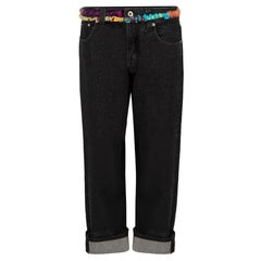 Loewe Black Embroidered Knot Jeans Size M