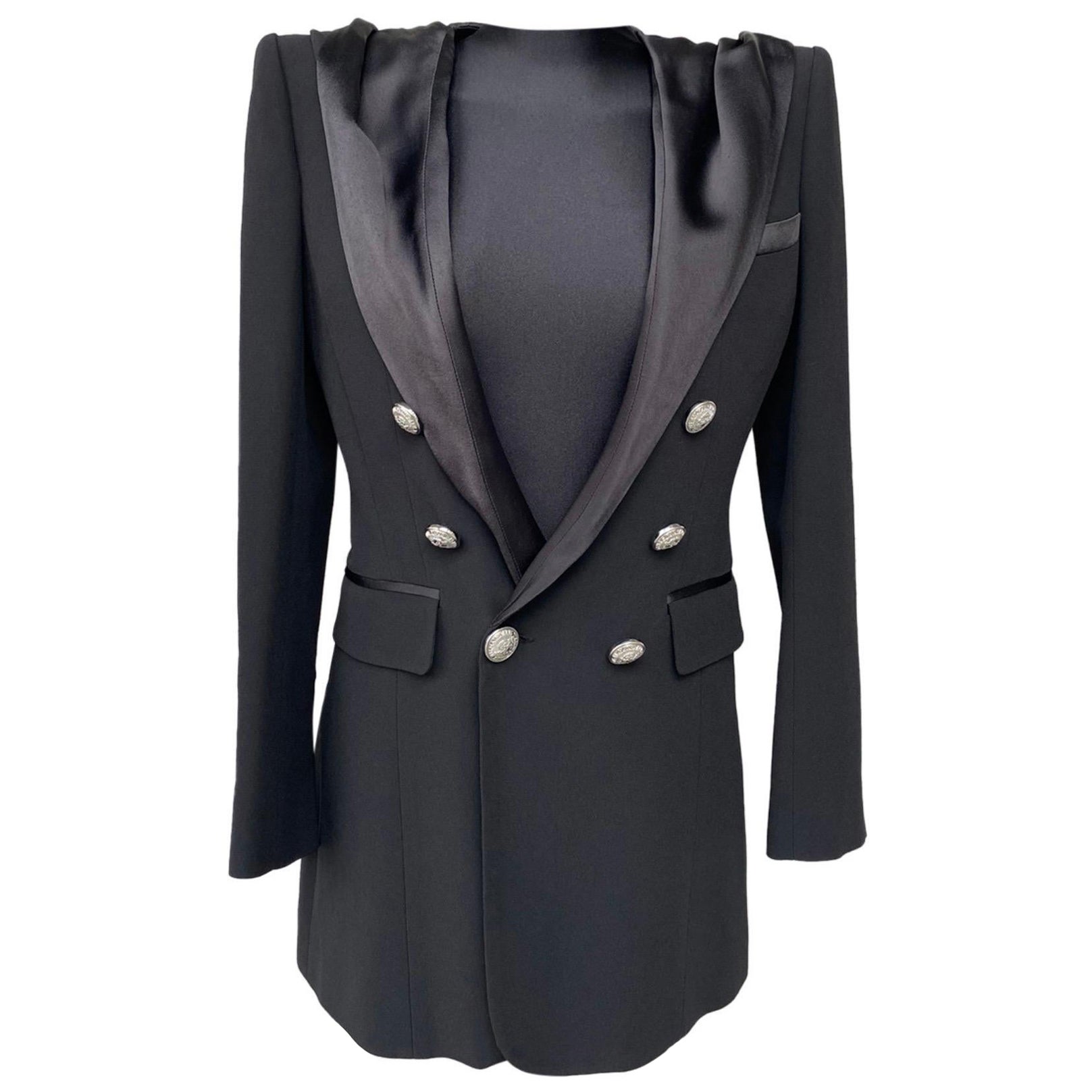 Balmain Paris elegant black Jacket For Sale