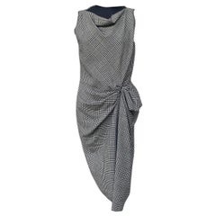 Lanvin dress in black and white Prince of Wales wool.