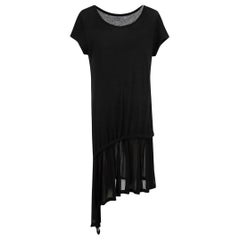 Yohji Yamamoto Y‚Äôs Black Wool Sheer Adjustable Dress Size S
