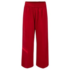 Golden Goose Red Wide Leg Trousers Size L