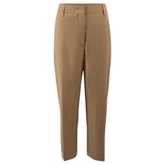 Prada Brown Wool Tailored Trousers Size L