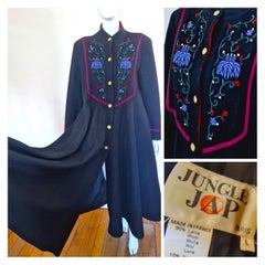 Kenzo Takada Jungle Jap Label Embroidered Vintage Labelled 70s Cape Jacket Coat