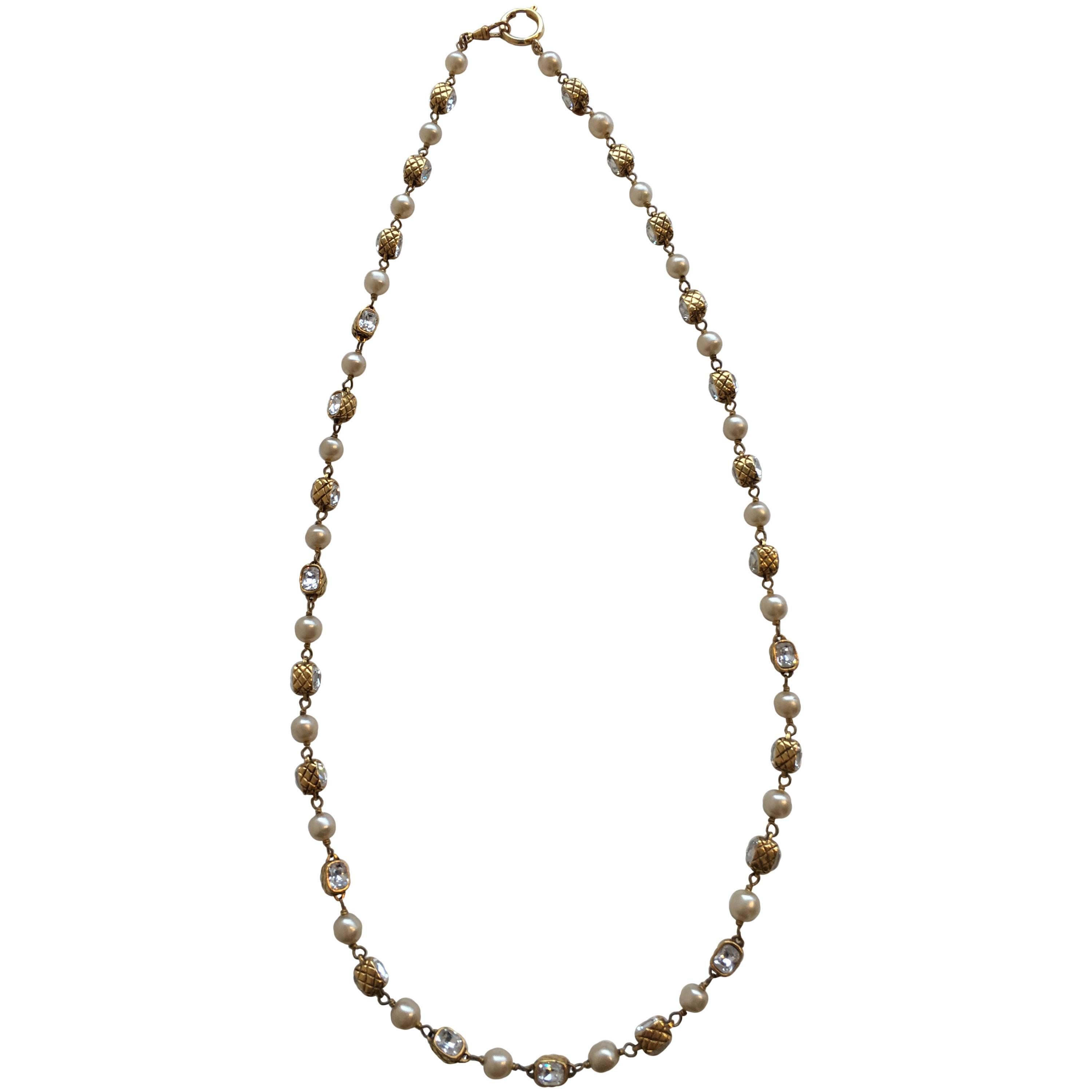 Chanel Sautoir Necklace, 34" Length