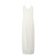 Iro Cream Broderie Anglaise Accent Maxi Dress Size S