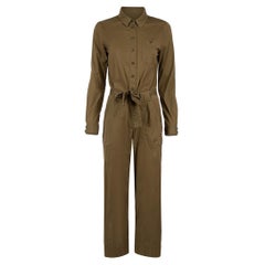 ME+EM Khaki Belted Jumpsuit Size XS