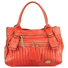 Chloé Red Leather Bay Quilted Bag