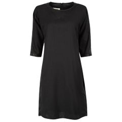 Maison Margiela MM6 Black Panelled Shift Dress Size M