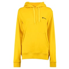 Burberry Yellow Robson Oversize Drawstring Hoodie Size XS