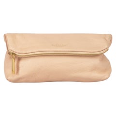 Used Burberry Burberry Prorsum Pink Leather Clutch