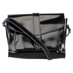 Marni Black Patent Medium Shoulder Bag