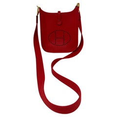 Hermes Red Evelyne TPM Bag 