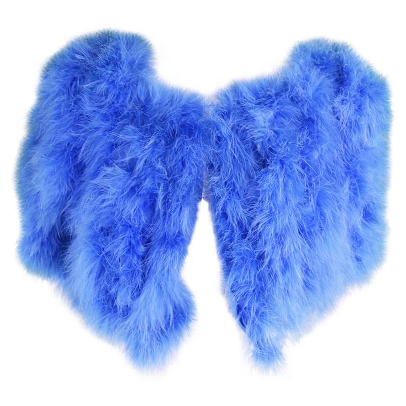 Vintage Blue Marabou Feather Bolero Jacket, 1960s 