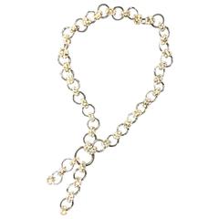 French glass and paste chain sautoir necklace, 1920s 12