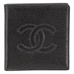 Chanel Black Leather CC Bifold Wallet