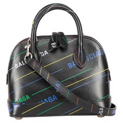 Balenciaga Black Leather XXS Ville Top Handle Bag