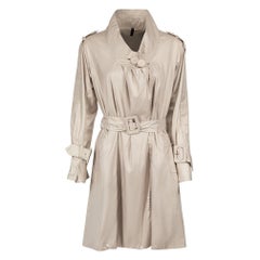 Used Moncler Beige Smock Trench Coat Size M