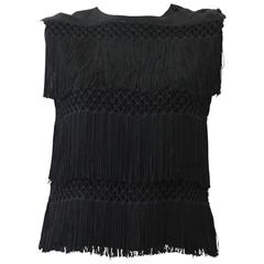Rare Moschino Top With Fringes