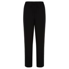 Totême Black Relaxed Fit Straight Leg Trousers Size XS