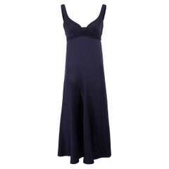 Victoria Beckham Marineblaues ärmelloses Kleid mit Bustier Größe S