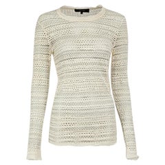 Isabel Marant Cream Lace Long Sleeve Top Size S