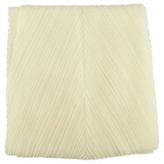 Issey Miyake Pleats Please Yellow Pleated Scarf