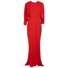 Stella McCartney Red Slit Sleeves Maxi Dress Size S