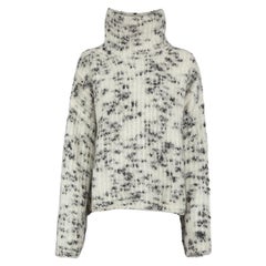 Totême Ecru Mohair Speckle Knit Sweater Size S