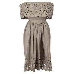 Vivienne Westwood Anglomania Graues schulterfreies Kleid Größe S