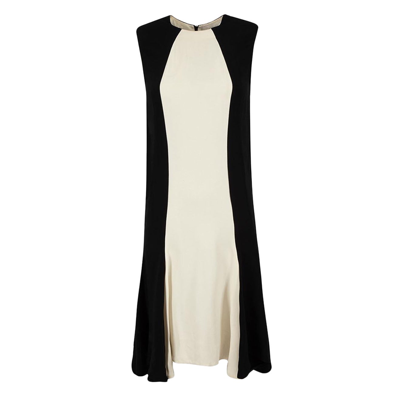 Stella McCartney Monochrome Sleeveless Knee Dress Size XS For Sale