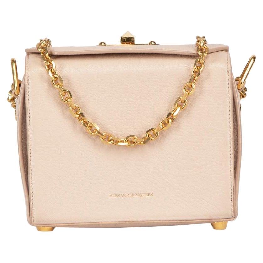 Alexander McQueen Pink Leather Box 19 Crossbody Bag