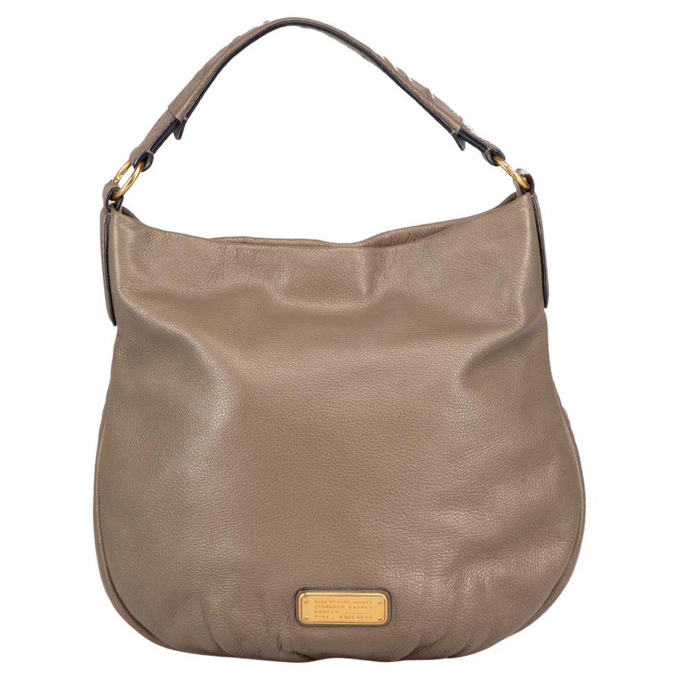Marc Jacobs Marc by Marc Jacobs Taupe Leather Hobo Bag
