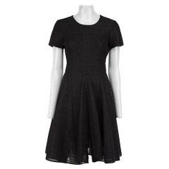 Maje Black Lace Short Sleeve Dress Size M