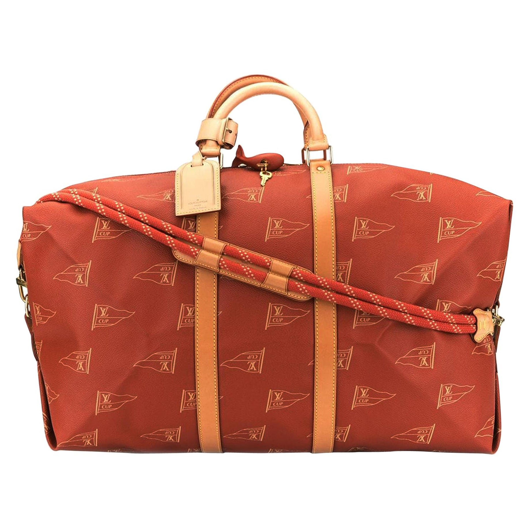 Louis Vuitton Keepall Sailing Boating Duffel Rare Limited Edition Travel Bag For Sale