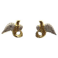 Vintage Robert Goosens for Yves Saint Laurent Bird Earrings