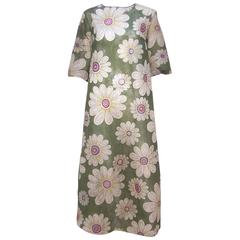 Mod 1960's Flower Power Paper Dress