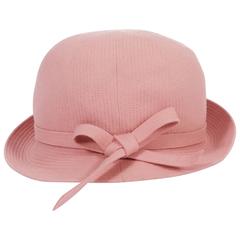 Vintage Balenciaga Haute Couture baby pink bowler hat, circa 1961