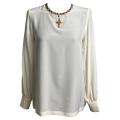Dolce and Gabbana embroidery cross Blouse 