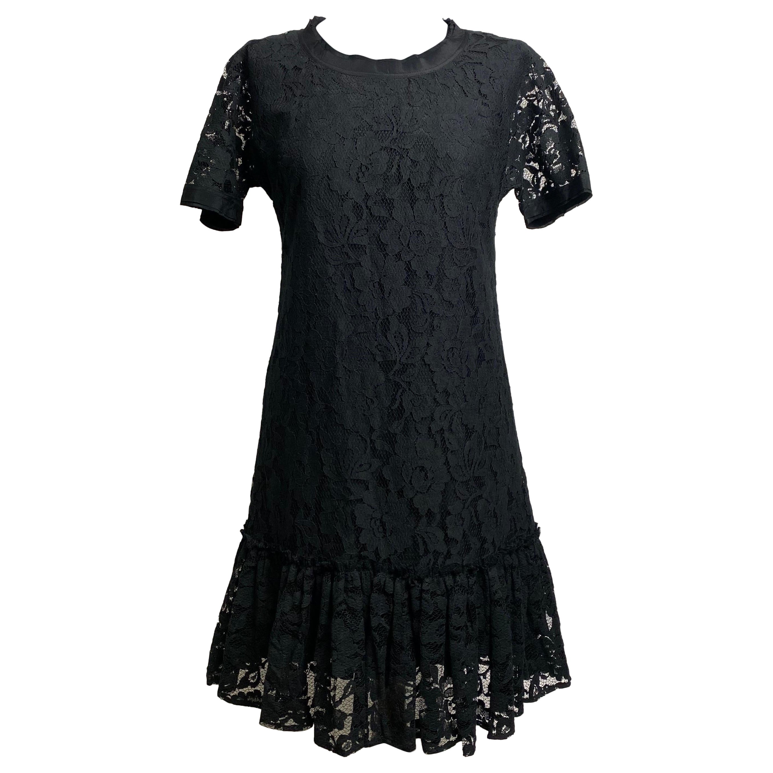 Dolce and Gabbana black lace Dress For Sale