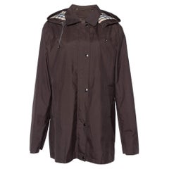 Burberry Brown Polyester Double Lined Hooded Kayla Jacket L