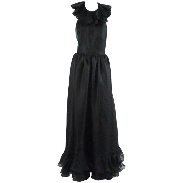 black linen halter dress Daydreams Linen Blend Halter Mini Dress Black main image 0